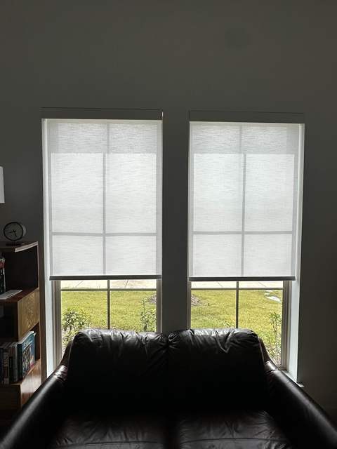 Completed Blinds100 window treatment installation, photo 8