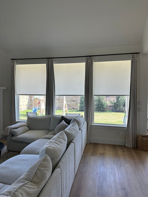 Completed Blinds100 window treatment installation, photo 2