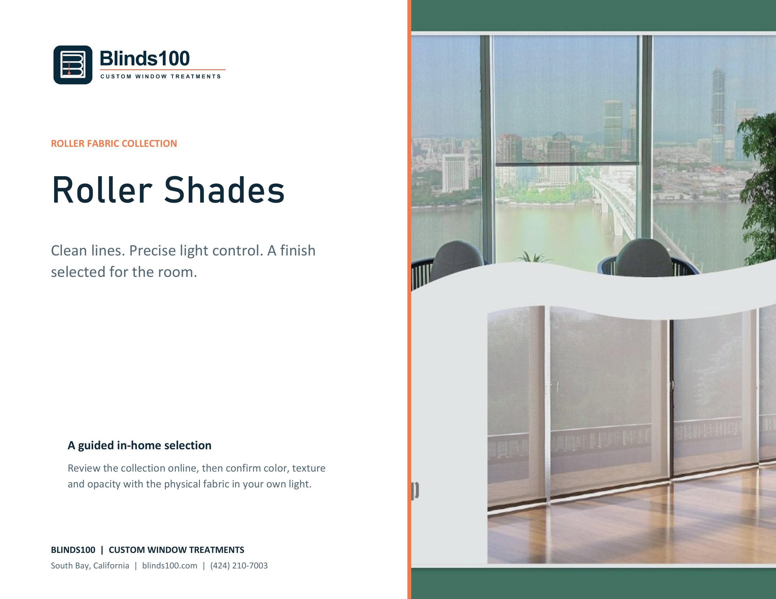 Roller Shades fabric collection cover