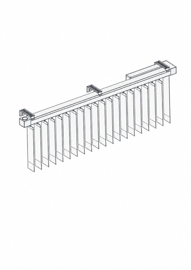 Fabric vertical headrail