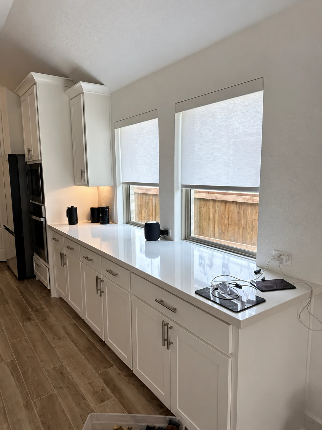 Light above the kitchen counter